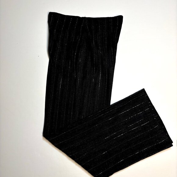 St. John Evening Black by Marie Gray Sequin Knit 2-Piece Pantsuit 4/6 - Picture 5 of 8